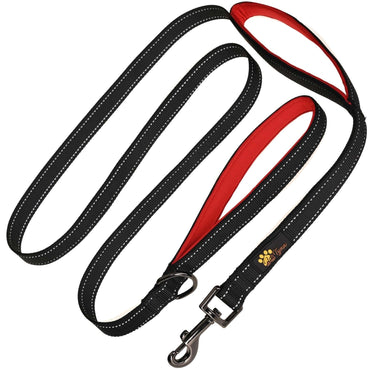 Comfortable Dog Leash for Small, Medium, Large Dog Breeds - Double Handle Padded with Ultra Soft Neoprene