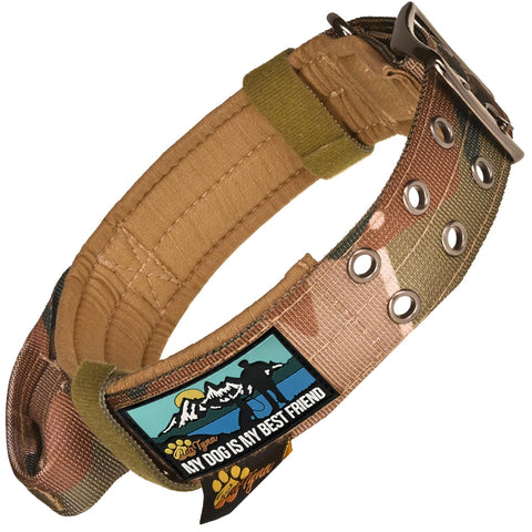 Dog Collar for All Dog Breeds - Heavy Duty, Reflective, Soft Padded Dog Collar (XL, Camo)