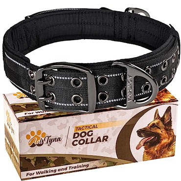 ADITYNA - 2 inch Wide Dog Collar with Handle for XXL Dogs - Big Dog Collars for Giant Breeds Such as Mastiffs, Newfoundlands, and Saint-Bernards