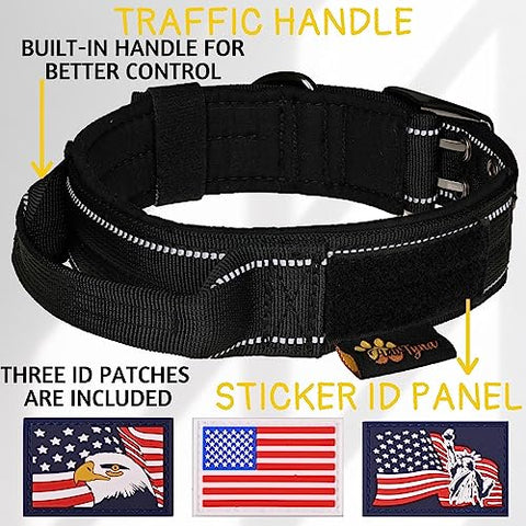 ADITYNA - 2 inch Wide Dog Collar with Handle for XXL Dogs - Big Dog Collars for Giant Breeds Such as Mastiffs, Newfoundlands, and Saint-Bernards