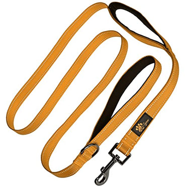 Adityna - Comfortable Dog Leash for Small, Medium, Large Dog Breeds - Double Handle Padded with Ultra Soft Neoprene