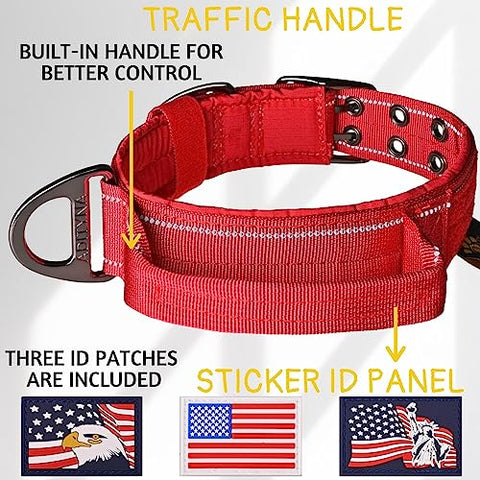 ADITYNA - 2 inch Wide Dog Collar with Handle for XXL Dogs - Big Dog Collars for Giant Breeds Such as Mastiffs, Newfoundlands, and Saint-Bernards