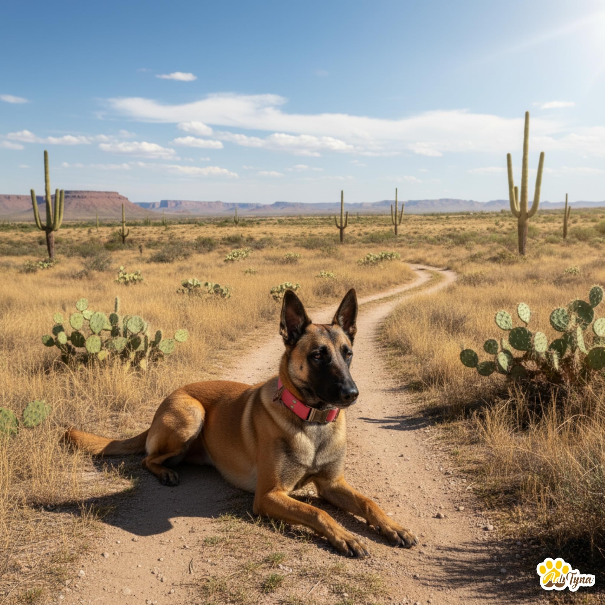 ADITYNA - Red Leather Dog Collar with Metal Buckle - Heavy-Duty, Adjustable for Medium & Large Dogs (Red, Fits 15-21" Necks)