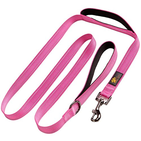Adityna - Comfortable Dog Leash for Small, Medium, Large Dog Breeds - Double Handle Padded with Ultra Soft Neoprene