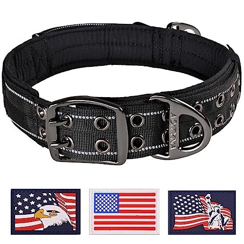 ADITYNA - 2 inch Wide Dog Collar with Handle for XXL Dogs - Big Dog Collars for Giant Breeds Such as Mastiffs, Newfoundlands, and Saint-Bernards